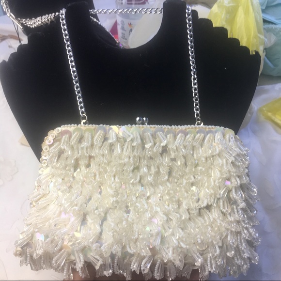 Vintage Sequin and beaded clutch/handbag. … - Picture 7 of 8